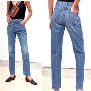 Rachel Comey Clean Spur High Rise Jeans 90s Fit Rigid Cotton Jeans